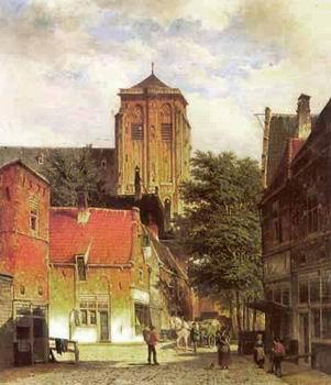 unknow artist European city landscape, street landsacpe, construction, frontstore, building and architecture. 164 Germany oil painting art